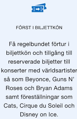 Först i biljettkön med Amex Green Card