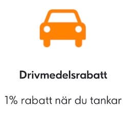 Drivmedelsrabatt med Ikano kort