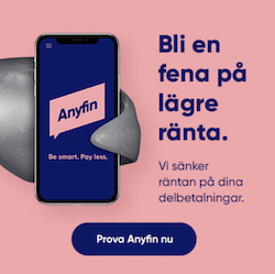 Få 100 kr avdrag på fakturan hos Anyfin just nu